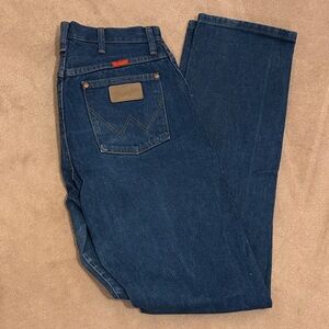 Wrangler Dark Blue Straight Jeans 11x36